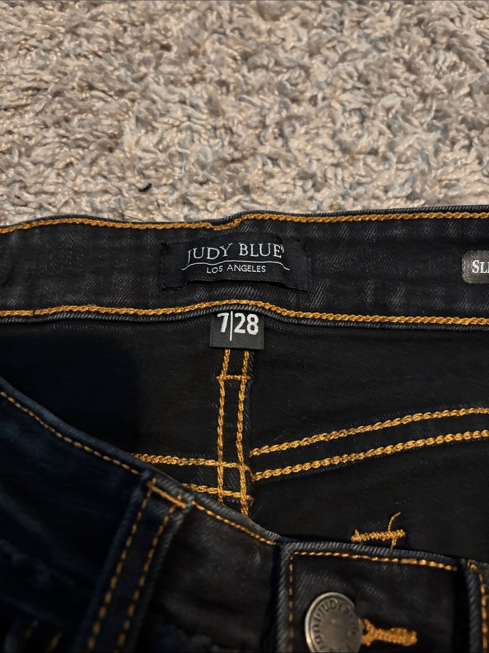 Judy Blue Black Bootcut Jeans with Subtle Whisker Fade - Picture 2 of 6